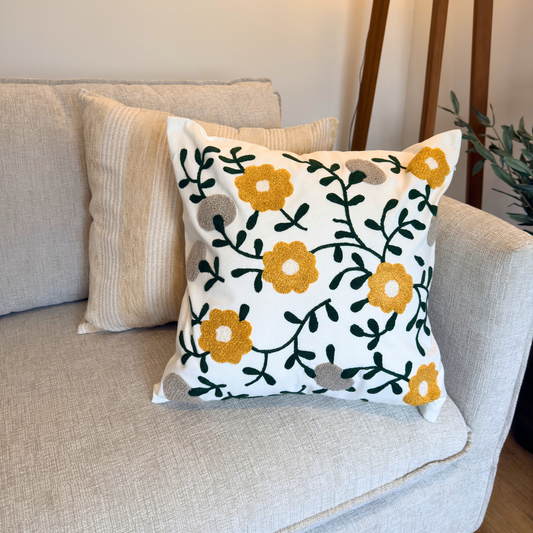 Funda almohadón Floreada | 45 cm x 45 cm