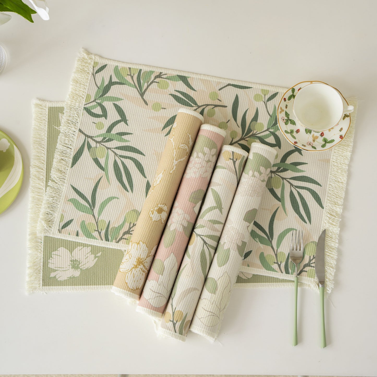 PACK X2 Mantel individual Olivo | 35 x 48 cm