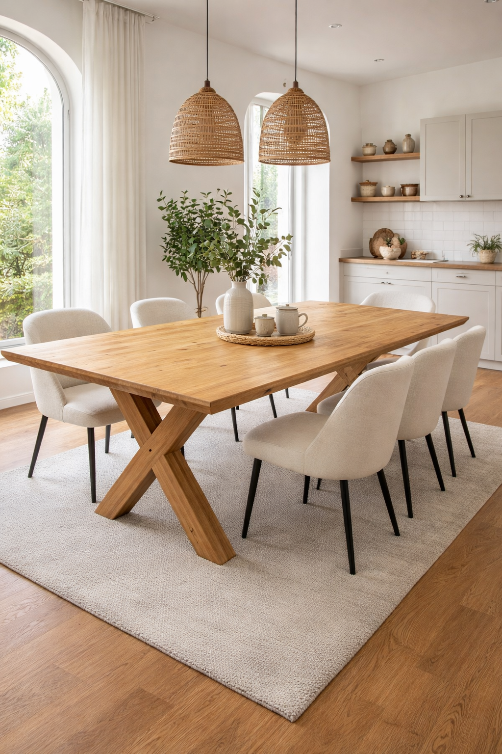 Mesa de comedor | Patas en cruz