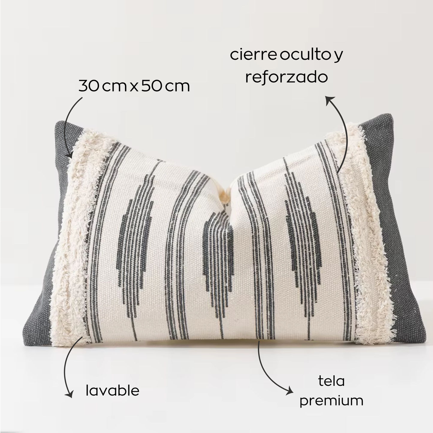 Funda almohadón rectangular Boho | Diseño 2