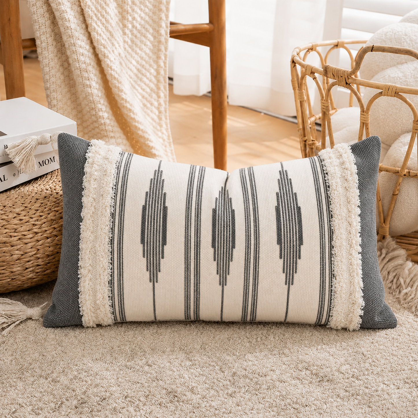 Funda almohadón rectangular Boho | Diseño 2