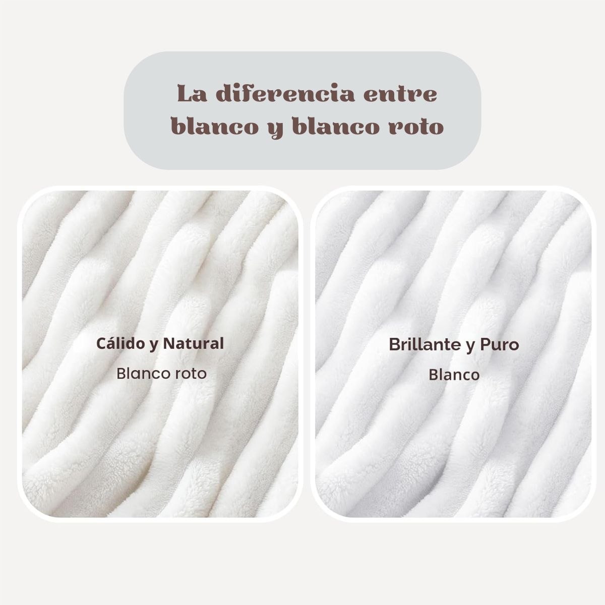 Manta Serena | Manta cruda para cama o sofá
