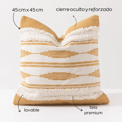 Funda almohadón Mostaza | 45 x 45 cm