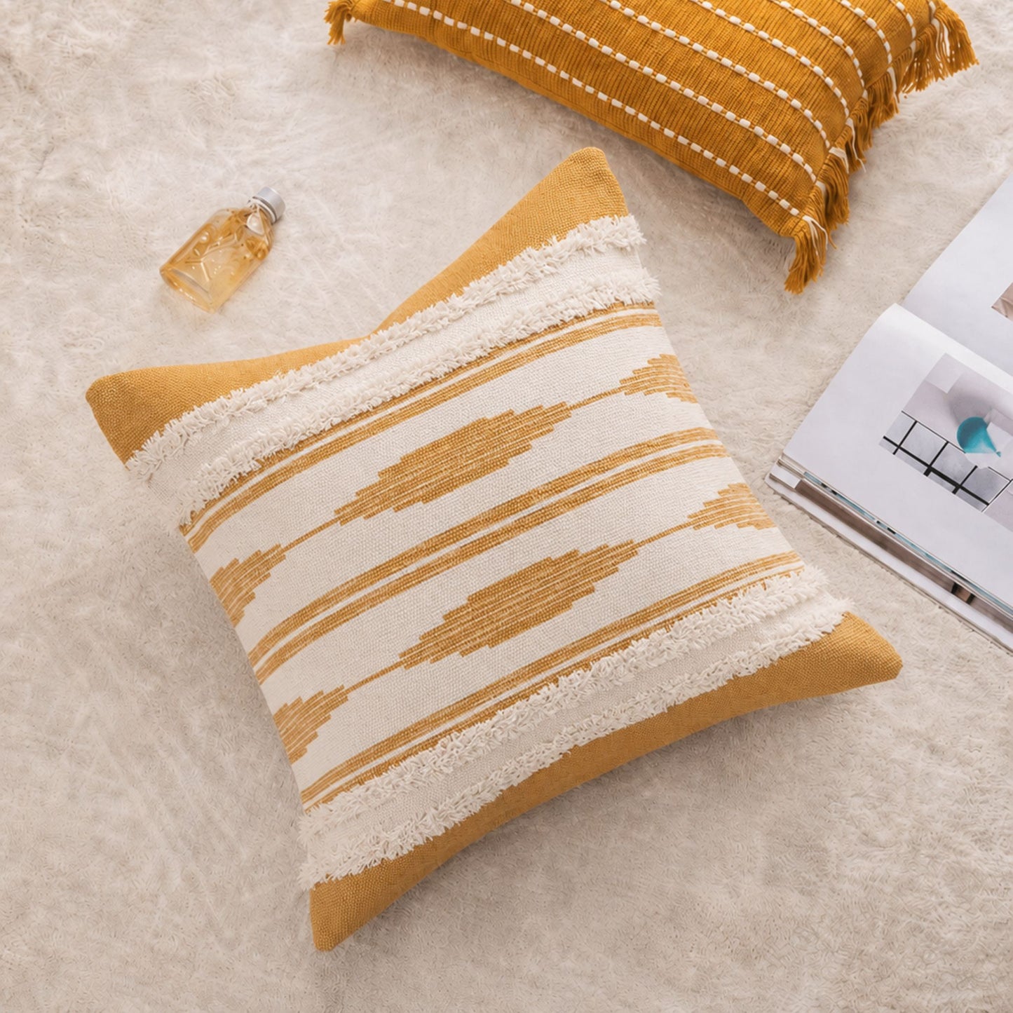Funda almohadón Mostaza | 45 x 45 cm