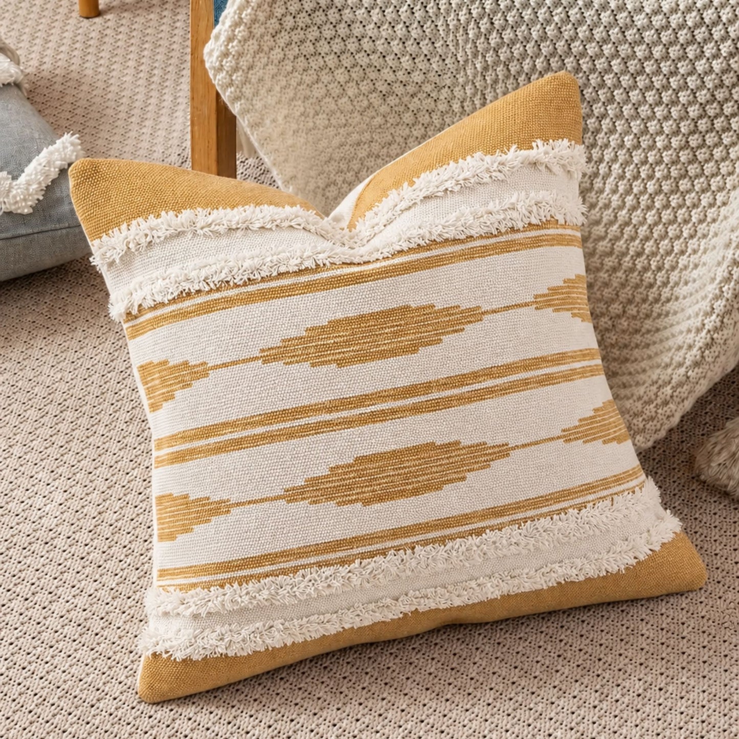Funda almohadón Mostaza | 45 x 45 cm