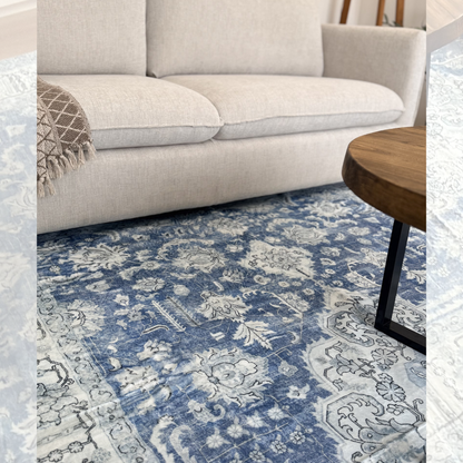 Alfombra de living persa | 270 x 180 | Azul