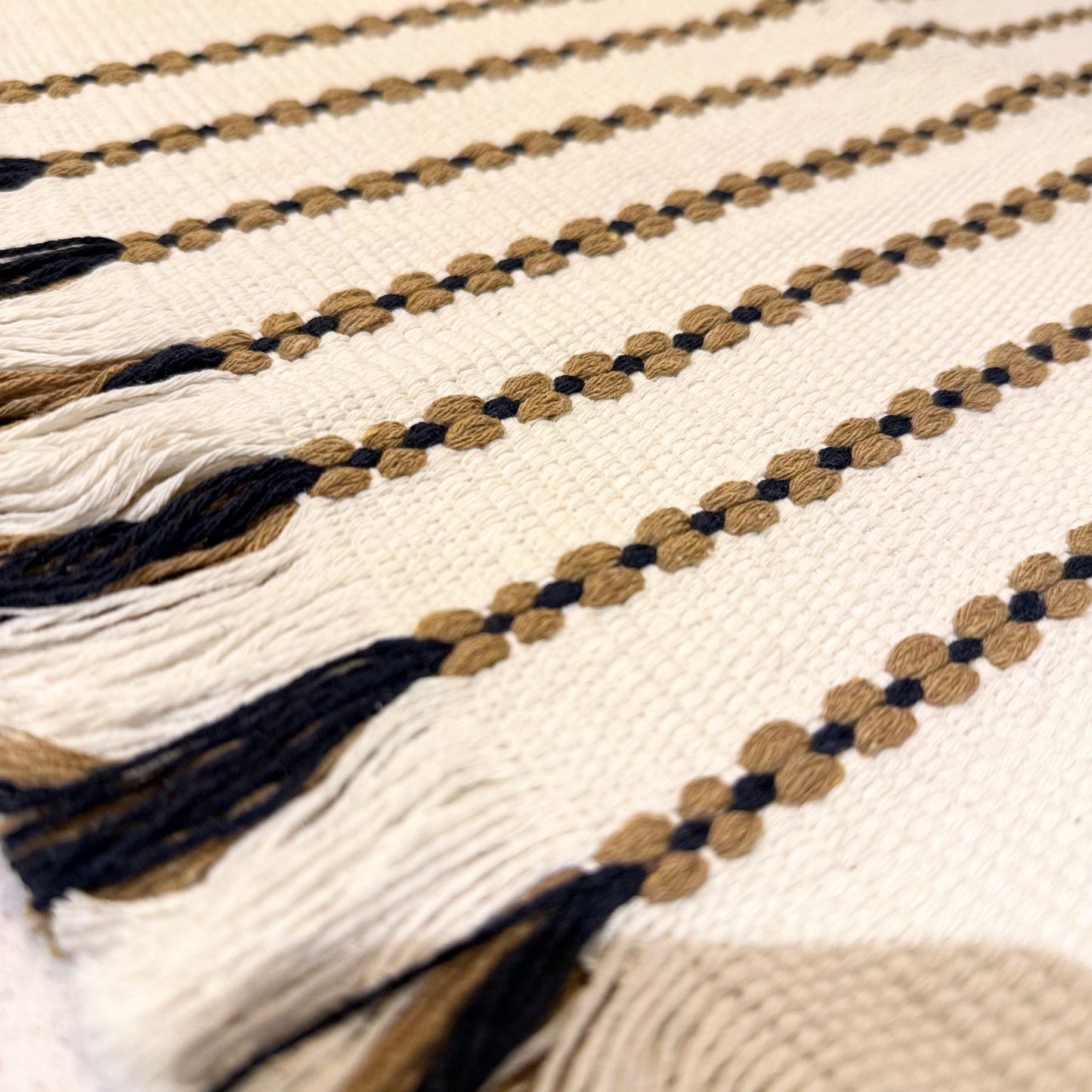 Pack mantel individual de tela estilo boho X6 | 33 x 48 cm
