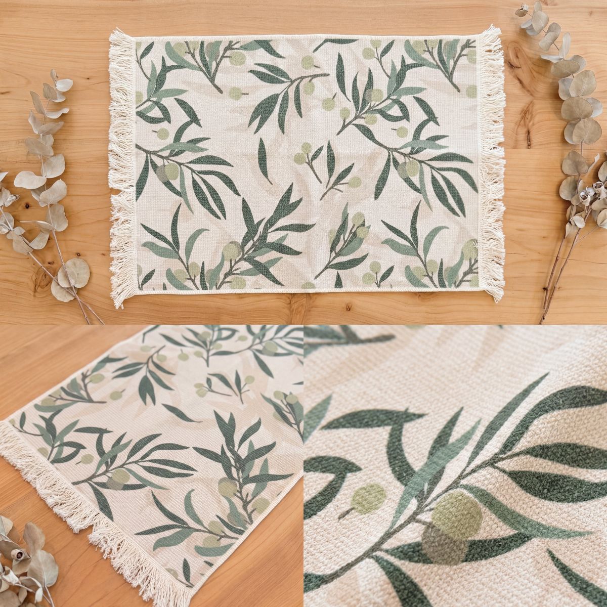 PACK X2 Mantel individual Olivo | 35 x 48 cm