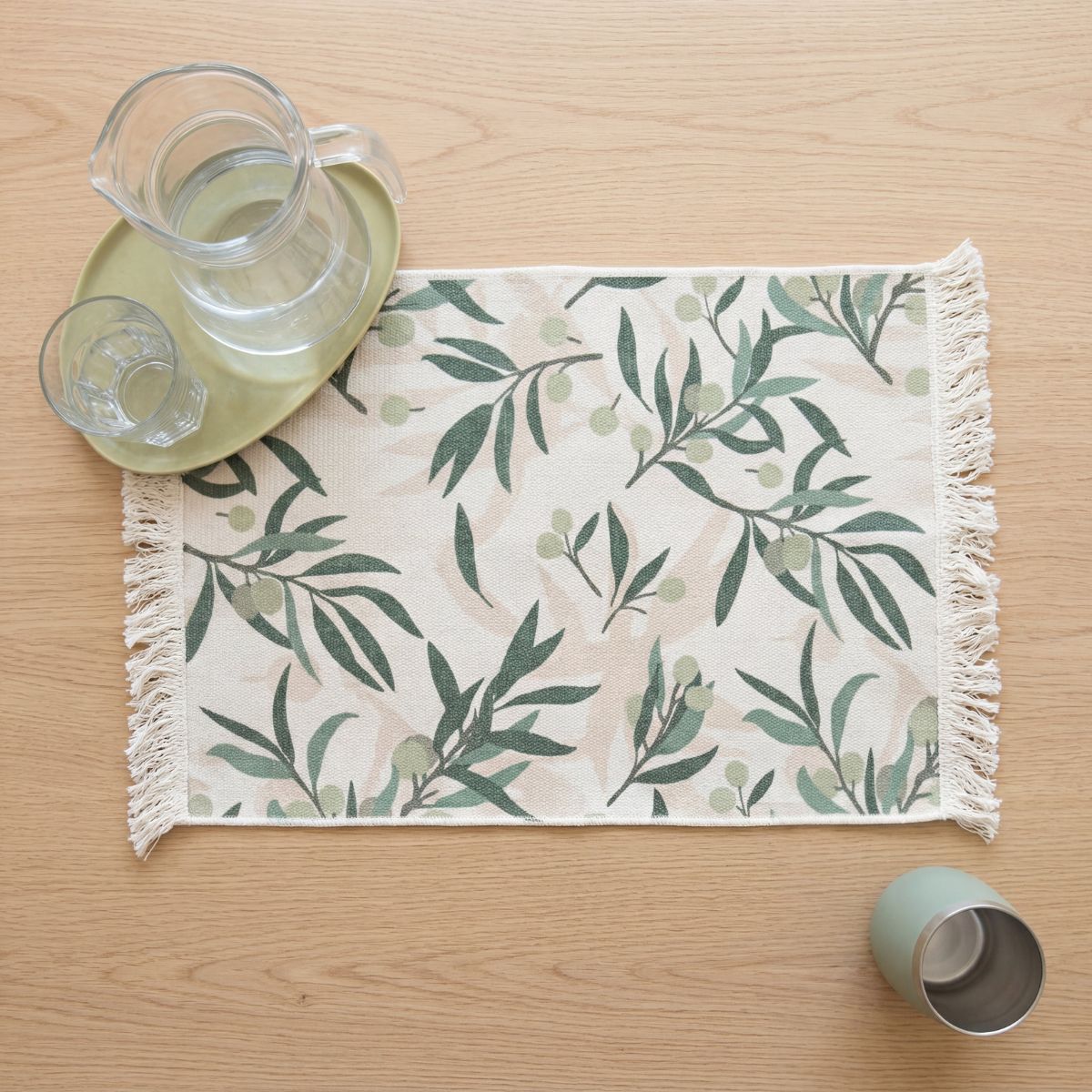 PACK X2 Mantel individual Olivo | 35 x 48 cm