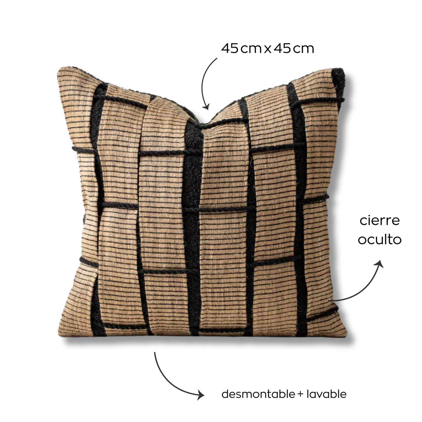 Funda almohadón Terra | 45 cm x 45 cm | Diseño otoñal