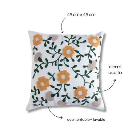 Pack de fundas de almohadones | Floreado + Boho
