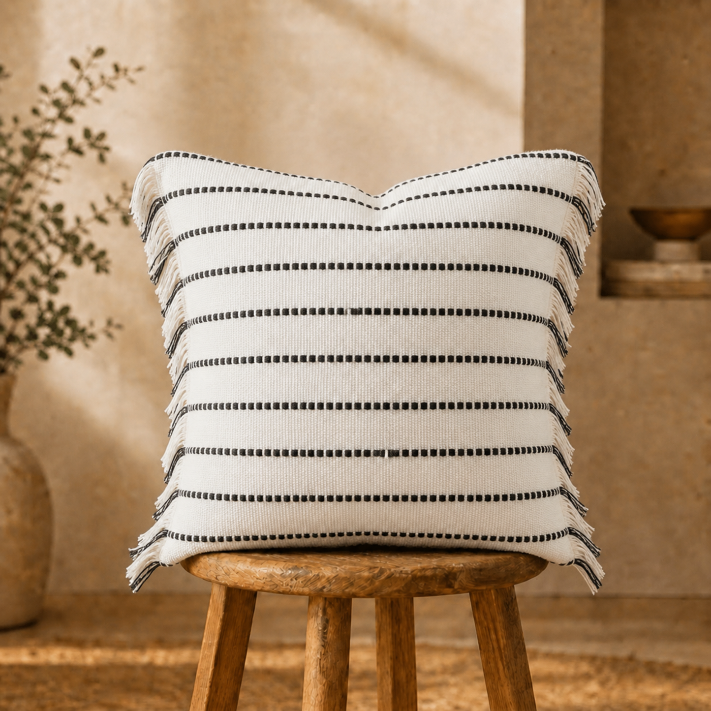 Funda almohadón a Rayas | 50 cm x 50 cm