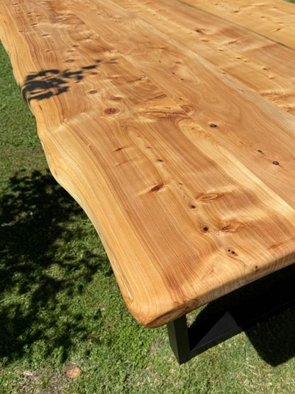 Mesa de comedor hierro y madera