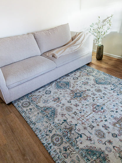 Alfombra de living persa | 270 x 180 | Verde