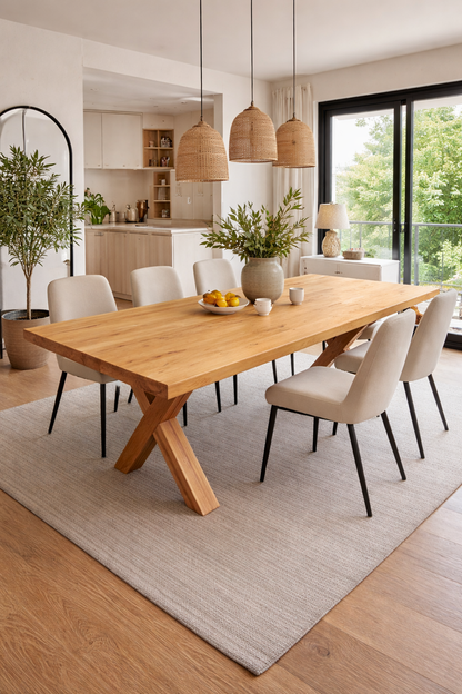 Mesa de comedor | Patas en cruz